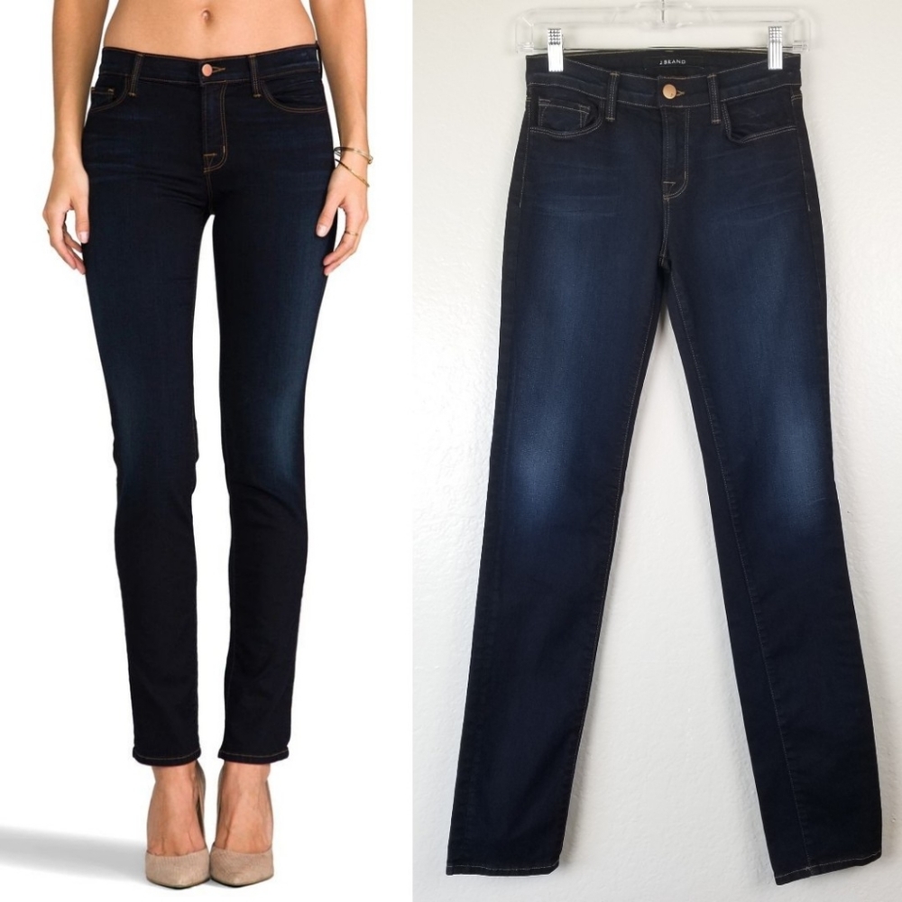 J Brand Mid Rise Rail Atlantis Dark Wash 26